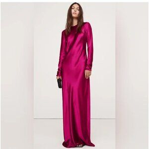 NWT Banana Republic Abigail Silk Long Sleeve dress